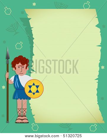 Maccabee with scroll