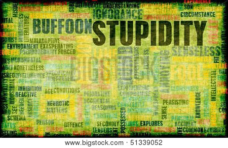 Stupidity of a Person in a Concept Image