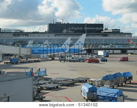 Schiphol Airport, Amsterdam, Netherlands.