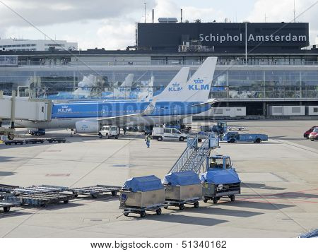 Schiphol Airport, Amsterdam, Netherlands.