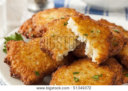 Homemade Traditional Potato Pancake Latke