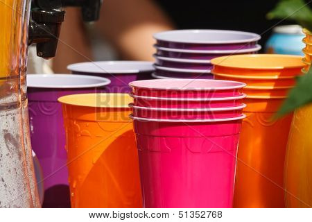 Colorful Plastic Cups