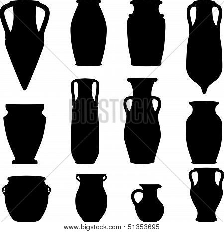 Greek Amphora Silhouette