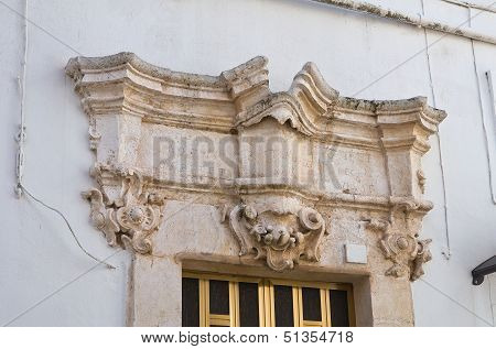 Historical palace. Noci. Puglia. Italy.