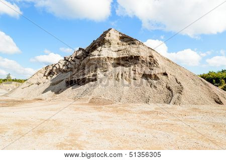 Large pile of gravel
