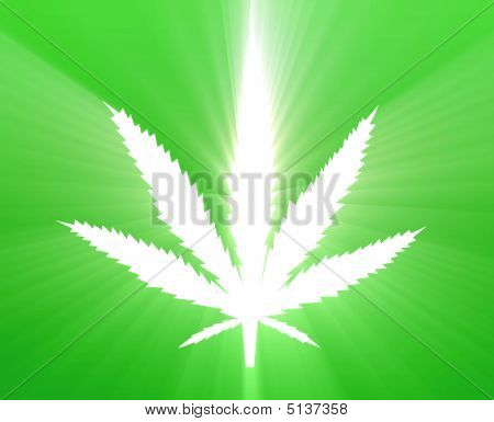 Illustration de feuille de marijuana