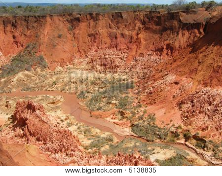 Dybe Canyon i Madagaskar