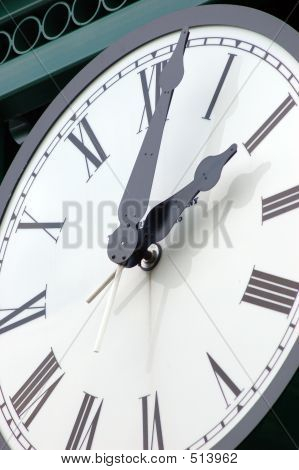 Primer plano del gran reloj