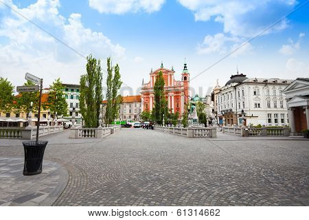 Square In Ljubljana