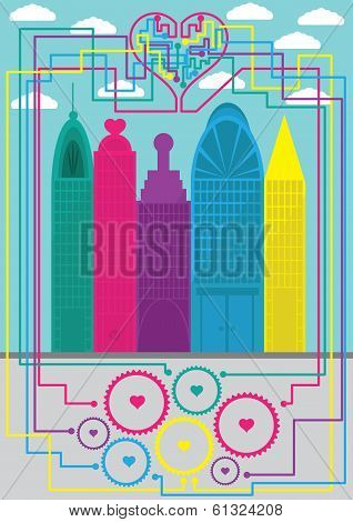 City of Love vector