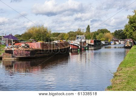 Longboat on Canal