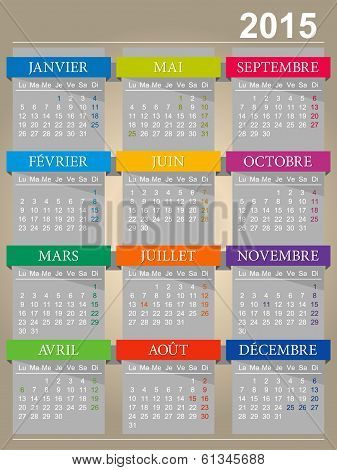 Calendar 2015