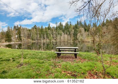 Small Lake Rasmussen, Duval. Wa State. Usa