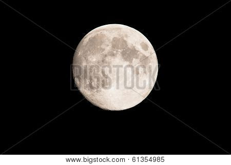 Romantic  full moon in the night sky
