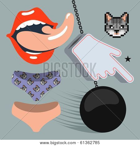 Rock music design elements