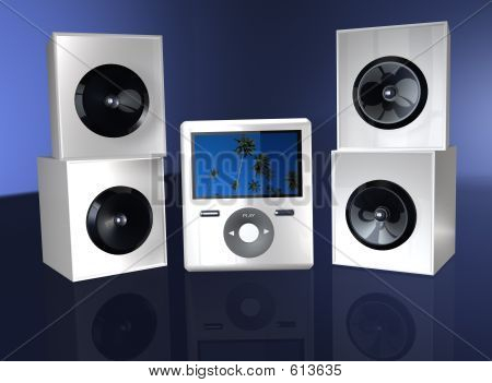 Video o lettore MP3 con altoparlante