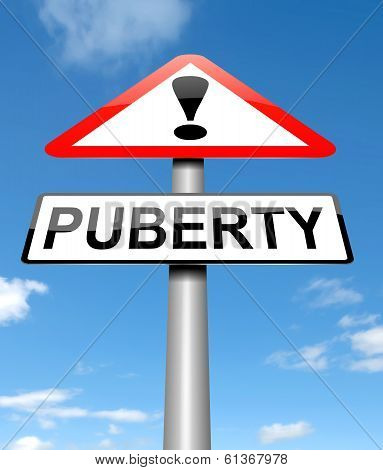 Puberty Concept.