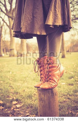 Standing On A Post