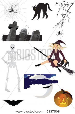 Set di halloween spaventoso