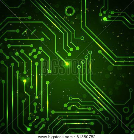 Technology background with circuit board elements