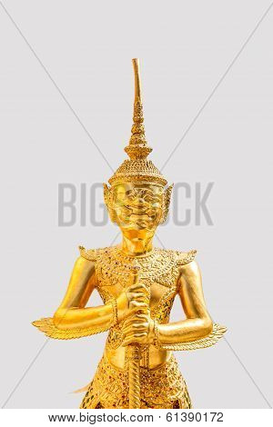 Golden Giant Statue