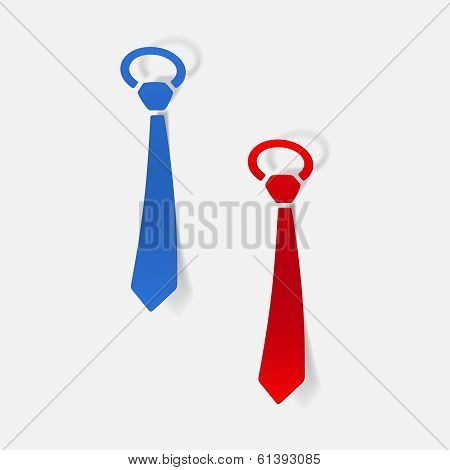 realistic design element: tie
