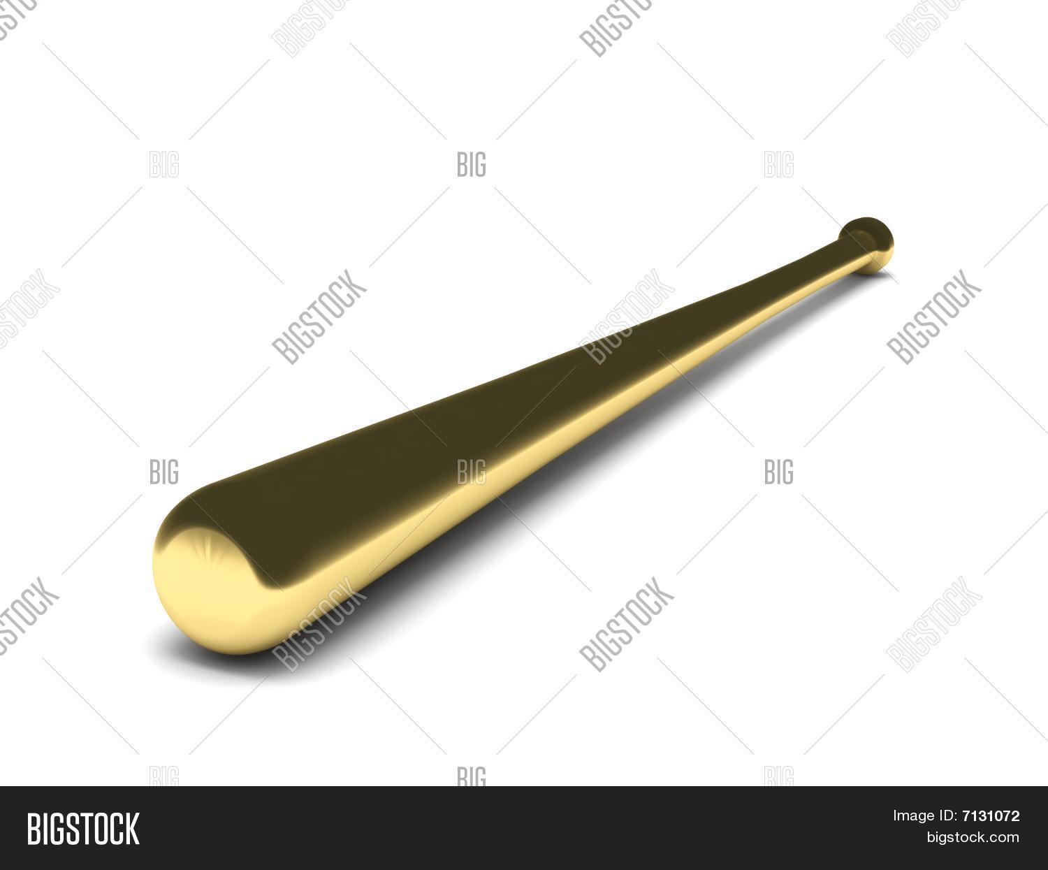 Golden Baseball Bat Image & Photo (Free Trial) Bigstock
