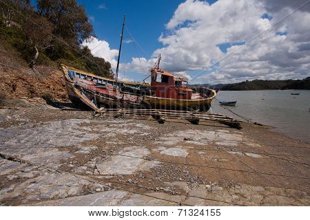 Wreck on the beach