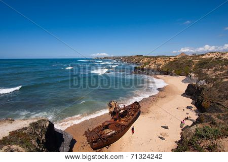 Wreck on the beach