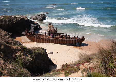 Wreck on the beach