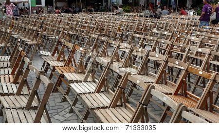 Wooden chairs