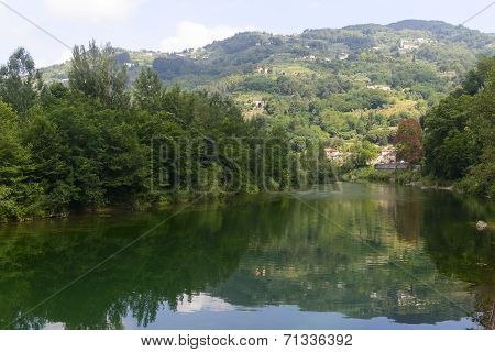 Serchio River, Tuscany (italy)