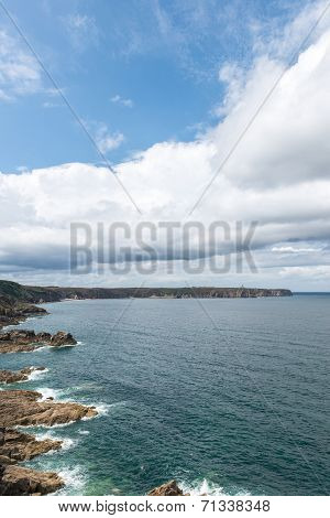 View Of Cap Frehel From Cap La Latte (france)