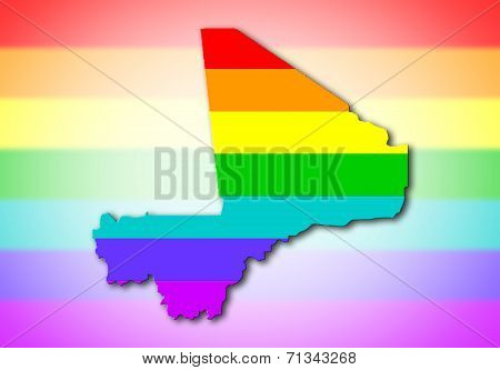 Mali - Rainbow Flag Pattern