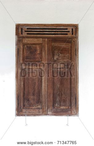 Ancient wood window