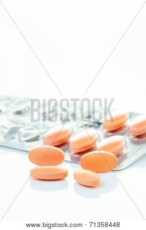 Statin Pills With Opened Blister Pack