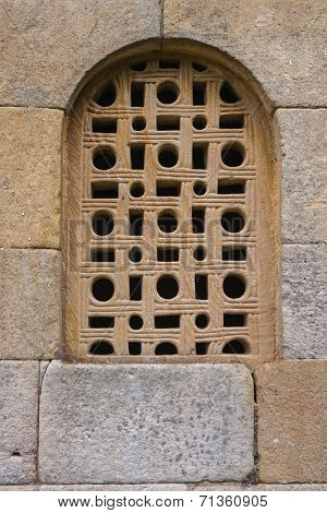 Fine Lattice Window In Pre-romanesque Church