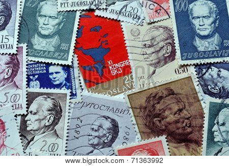 Tito on stamps