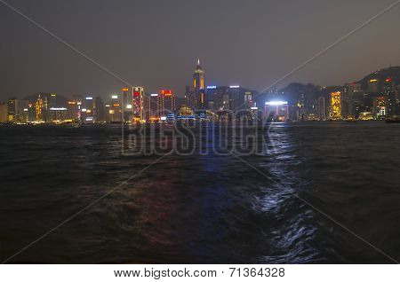 Victoria Harbor At Hong Kong