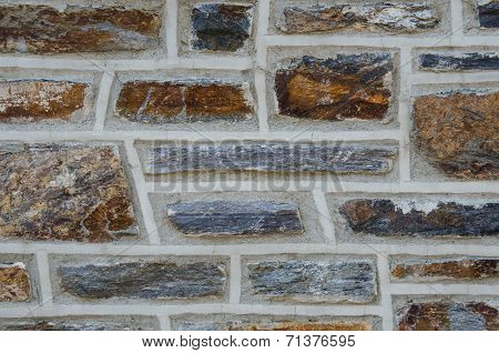 Aged Brick Wall Close Up