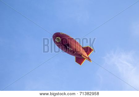 Airship With Germanwings Advertising