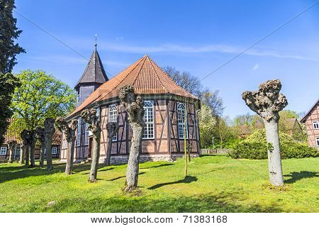 Famous Old Church In Osterheide