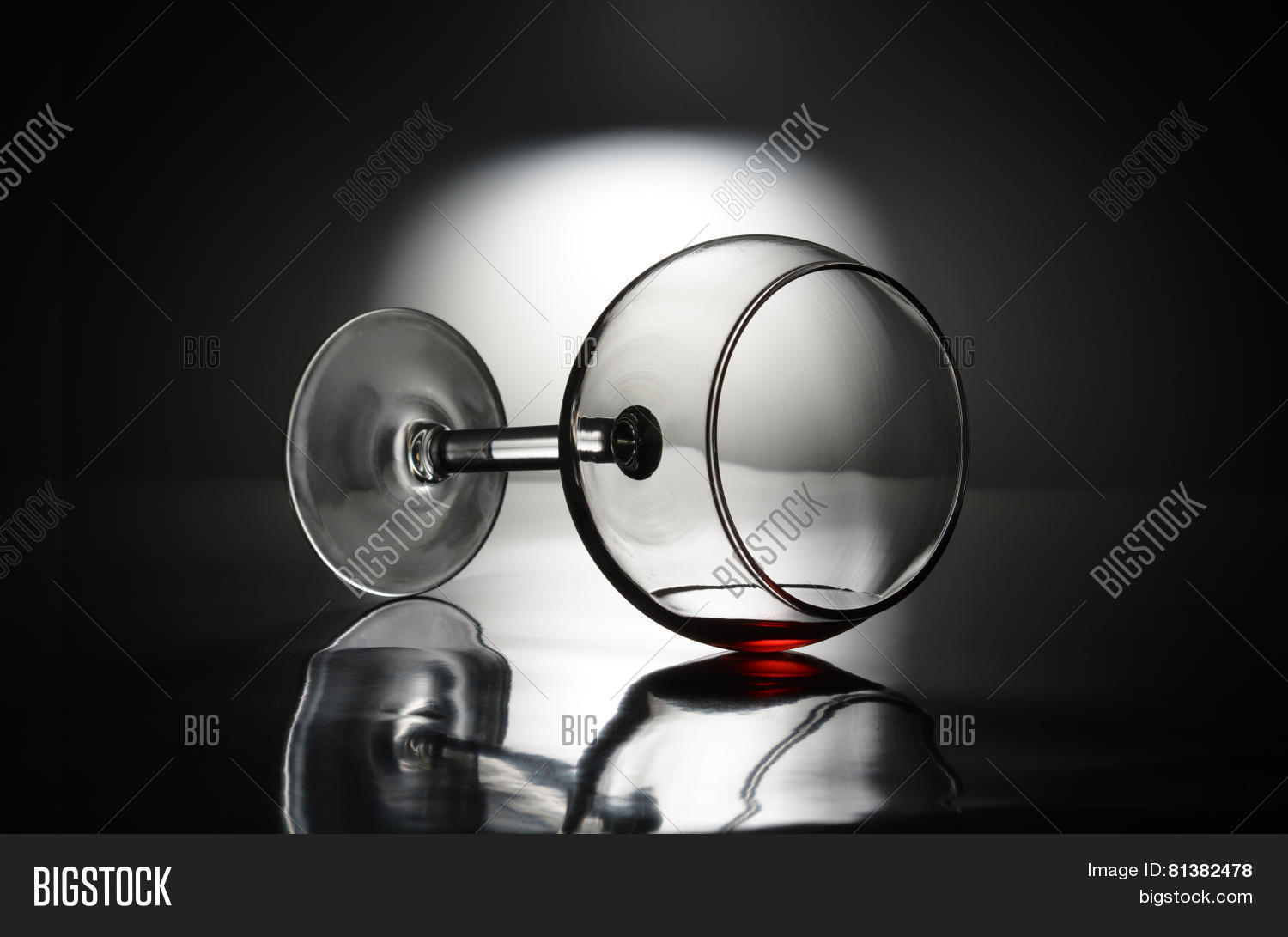 Wine Glass Tipped Over Image Photo Free Trial Bigstock