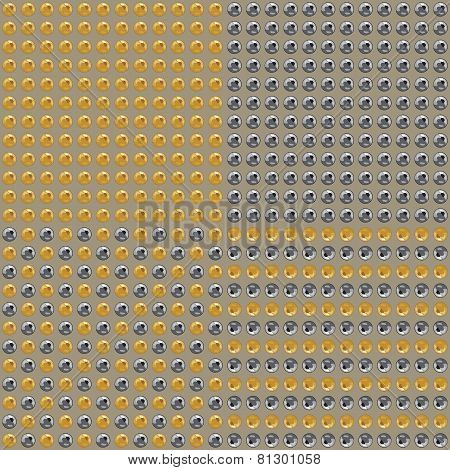 Gold And Silver Metal Balls Background