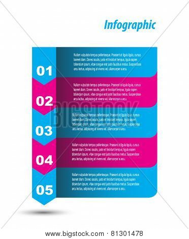 Modern design template, can be used for info-graphics,graphic or website layout vector