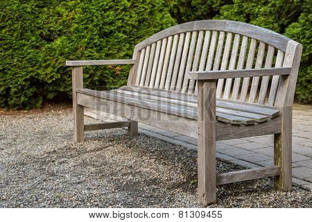 Wooden bench