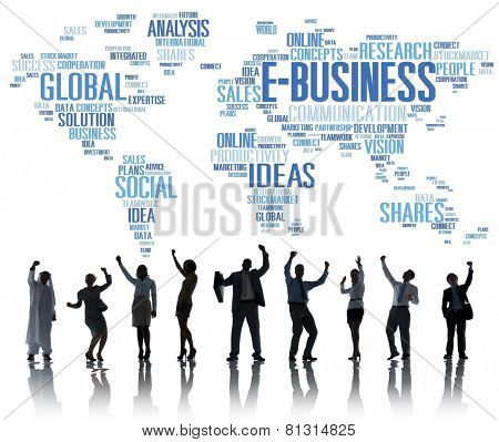E-Business Global Business Commerce Online World Concept