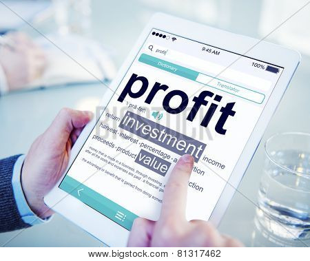 Profit Investment Digital Divice Business Income Sales Concept