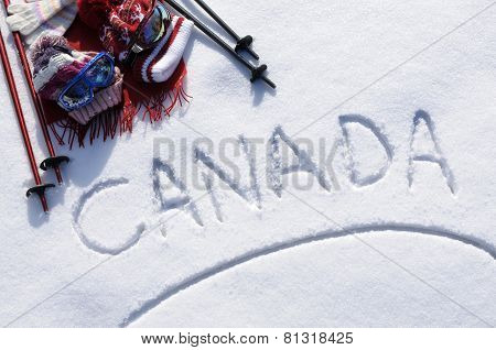 Canada Ski Background
