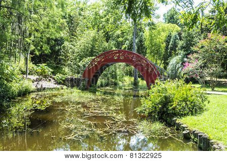 Chinese Bridge In Bellingraths Garden
